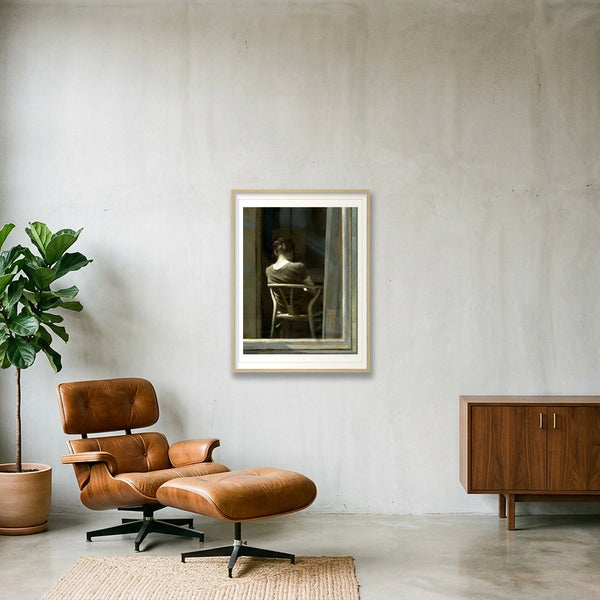 Algorithm II — 60×80cm, 24×31" Oak Frame