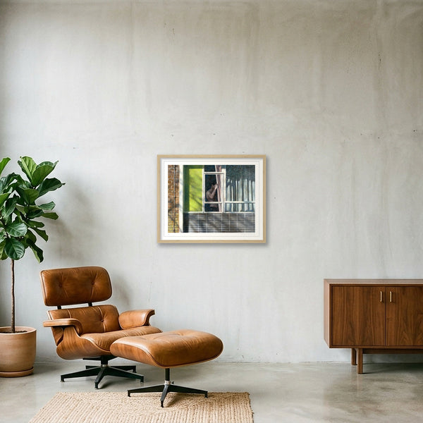 East Window — 50×40cm, 20×16" Oak Frame