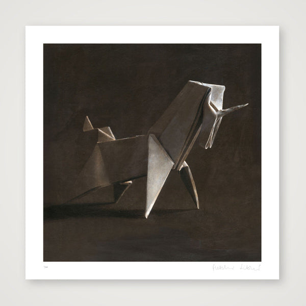 Origami Unicorn — 30×30cm, 12×12" Print only