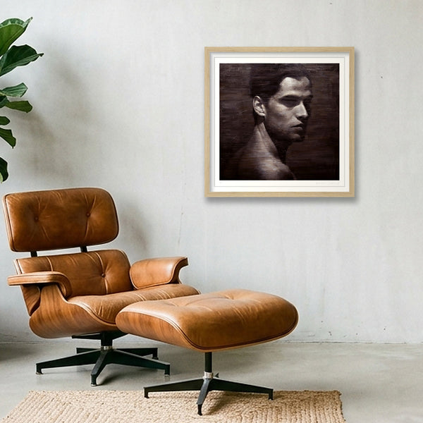 Ataraxia — 40×40cm, 16×16" Oak Frame