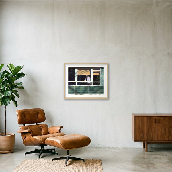 Morning Joe — 50×40cm, 20×16" Oak Frame