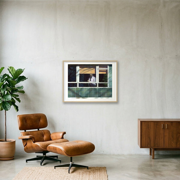 Morning Joe — 80×60cm, 31×24" Oak Frame