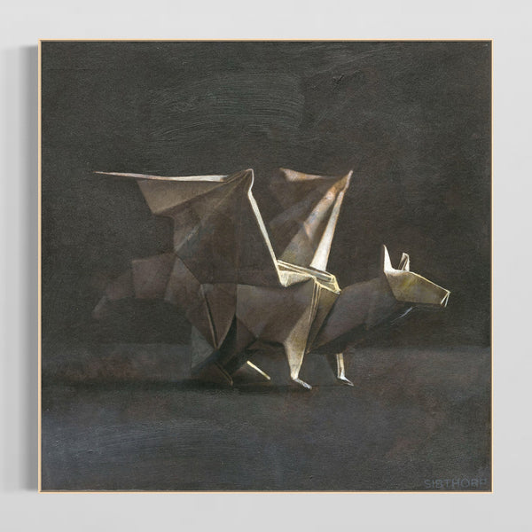 ORIGAMI DRAGON - Special Limited Edition Hand-Embellished Print