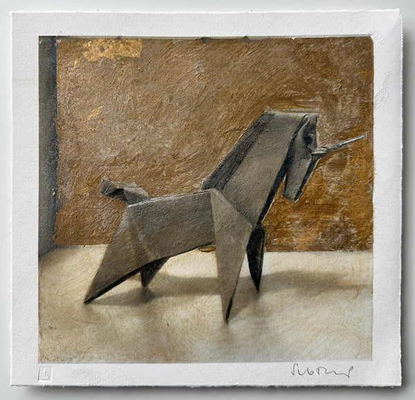 ORIGAMI No 1 - Hand Embellished Mini Print-3