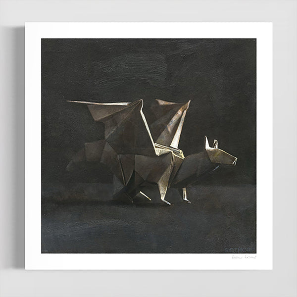 ORIGAMI DRAGON - Limited Edition Print