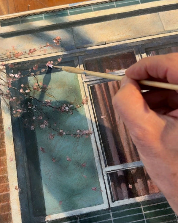SAKURA FALLS - Special Limited Edition Hand-Embellished Print