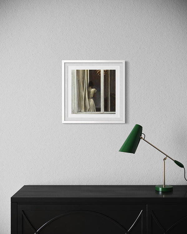 Girl By Window After Hammershoi  - Limited Edition Print
