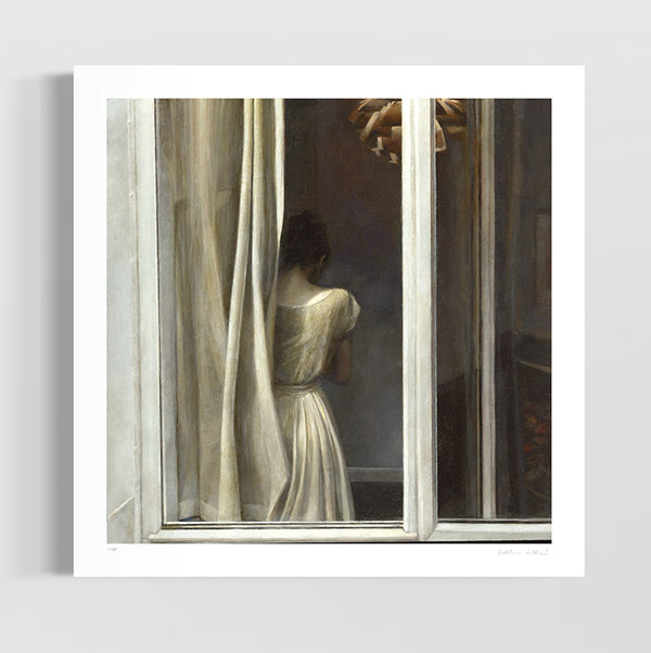 Girl By Window After Hammershoi  - Limited Edition Print