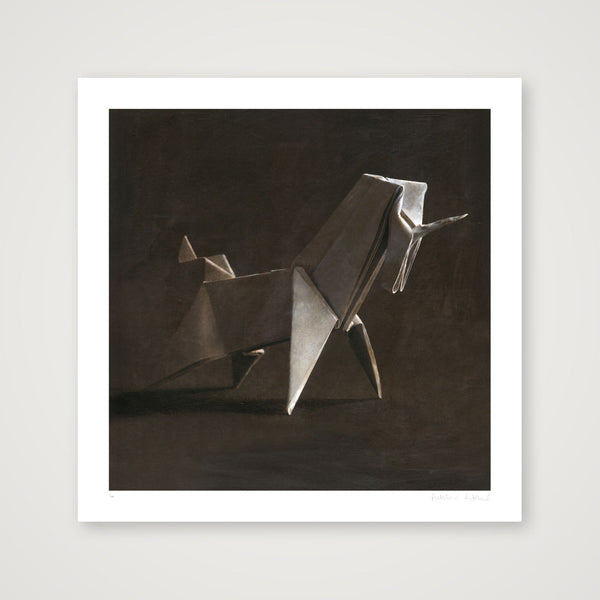 Origami Unicorn — 50×50cm, 20×20" Print only