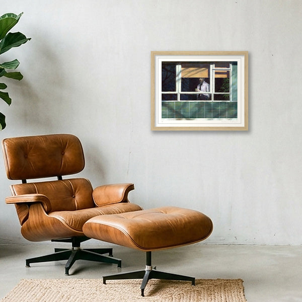 Morning Joe — 35×28cm, 14×11" Oak Frame