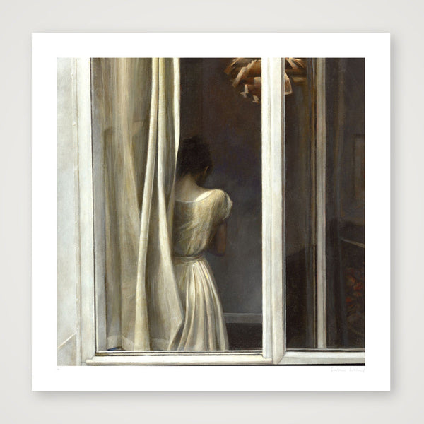 Girll by a Window - After Hammershoi — 70×70cm, 28×28" Print only