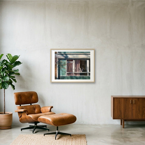 Sakura Falls — 80×60cm, 31×24" Oak Frame